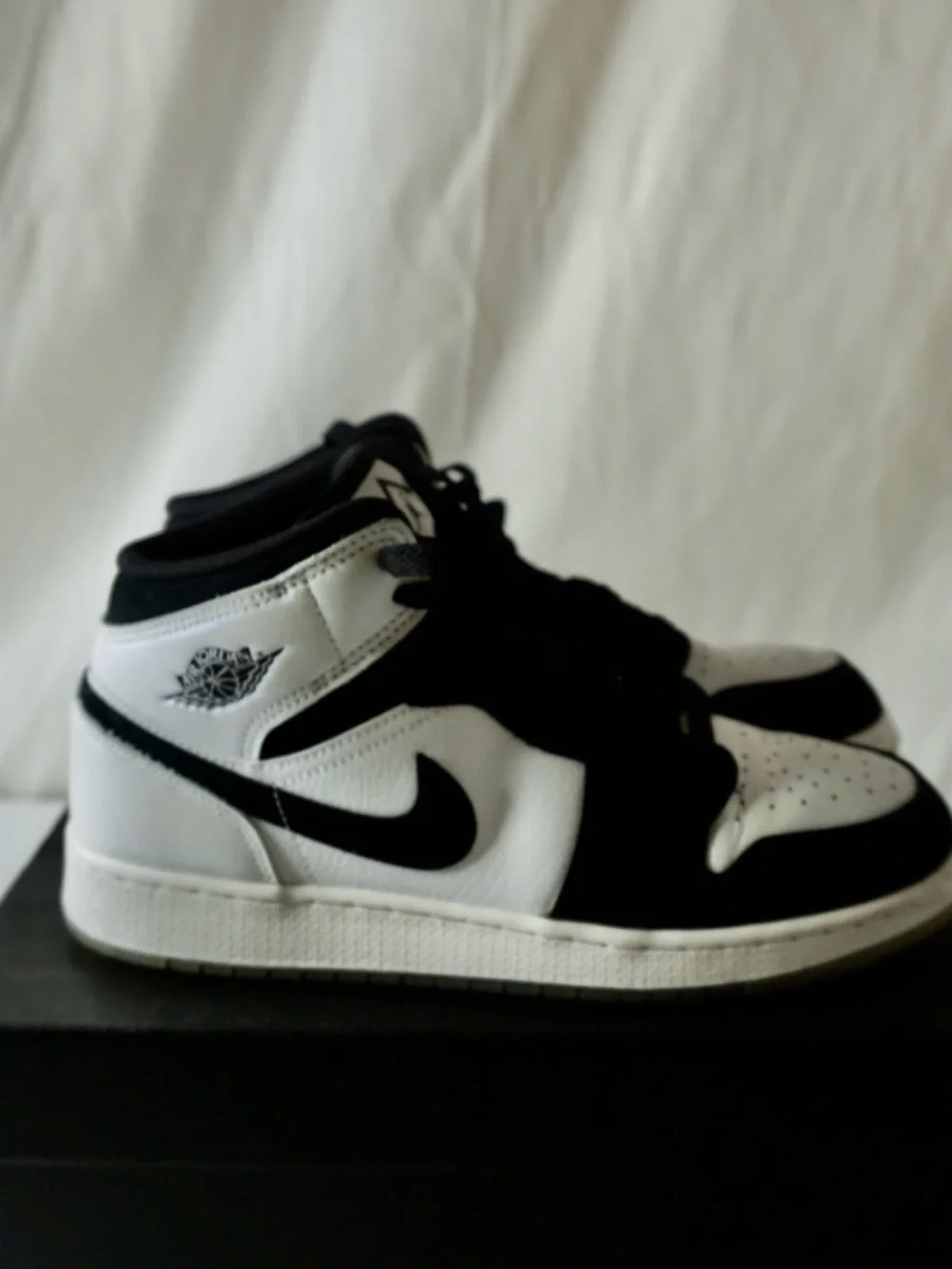 Nike Kids Black and White High-Top Sneakers